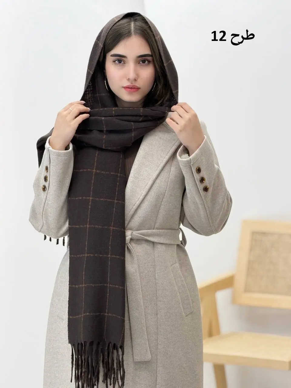 3814-شال موهر فریال